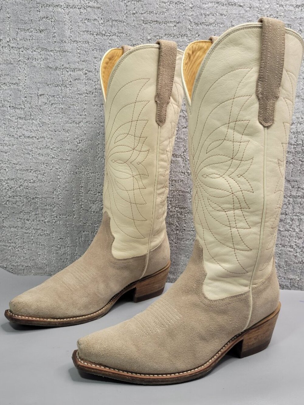 Tecovas The Annie Monarch Women's Size US 7B Sand Bone Cowgirl Boots.